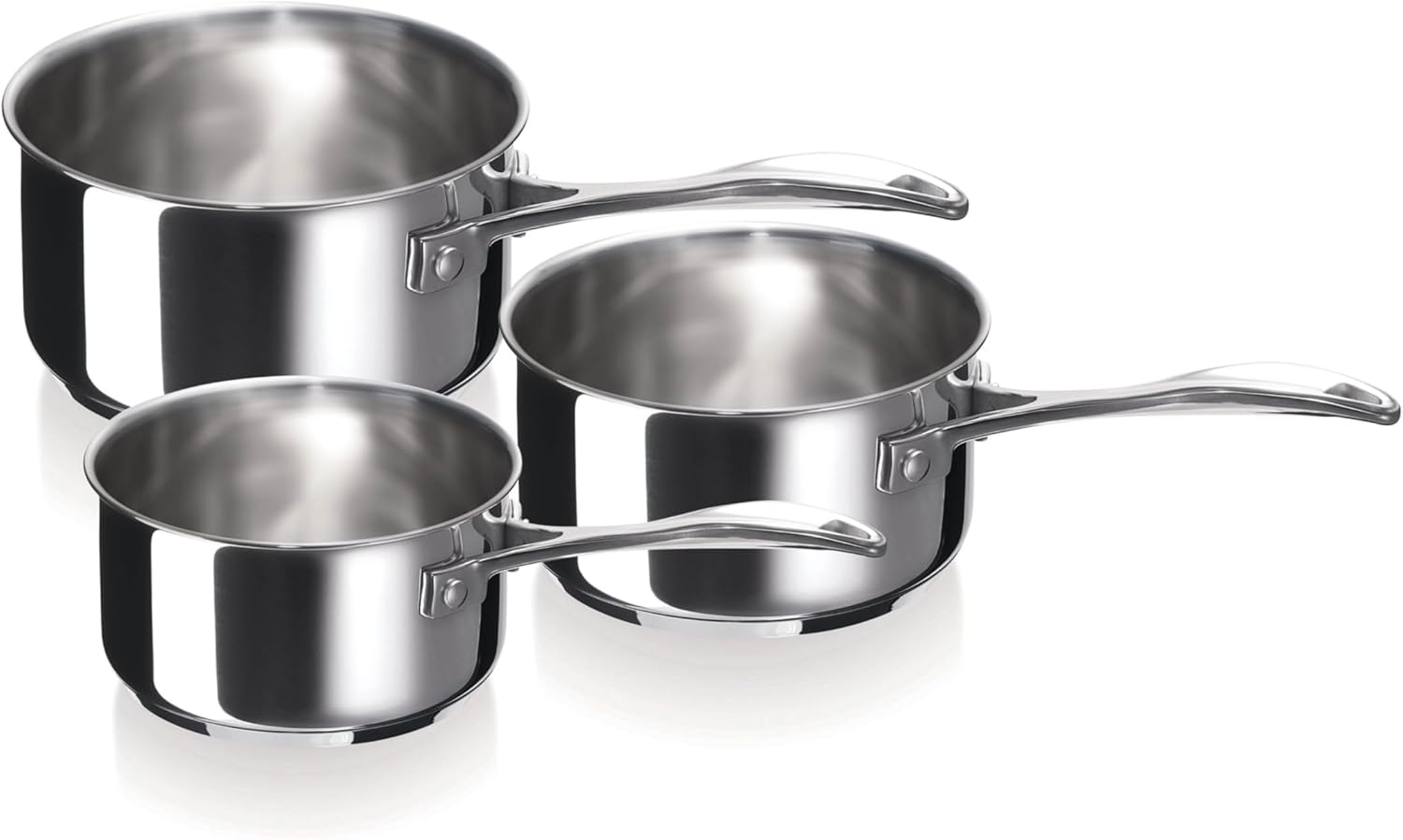 Beka Chef 3-piece Stainless Steel Saucepan Set (16-18 - 20 cm)