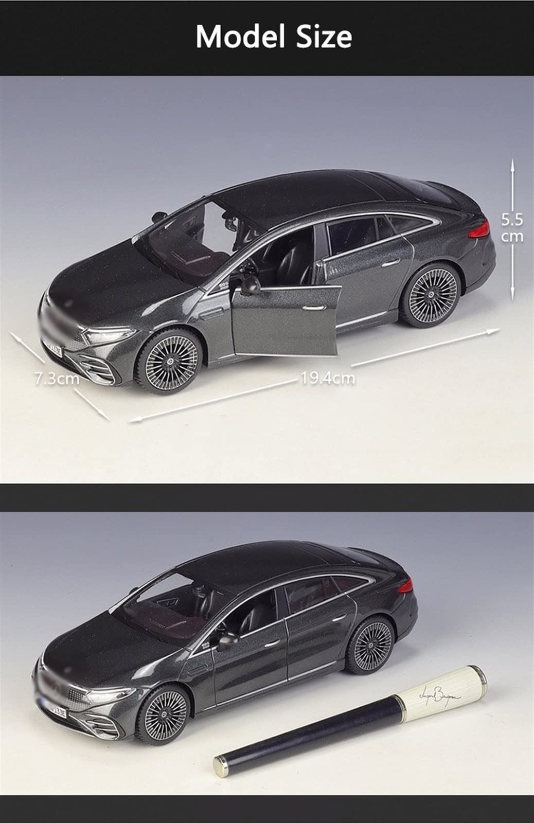 Amazon.co.jp: に適合する メルセデスベンツ EQS 1:27 合金車