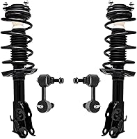 Vista 46 de Detroit Axle - Kit de puntales delanteros para Volvo C30 C70 S40 V50, 2 puntales muelle helicoidal 2 estabilizador, barra estabilizadora, enlaces