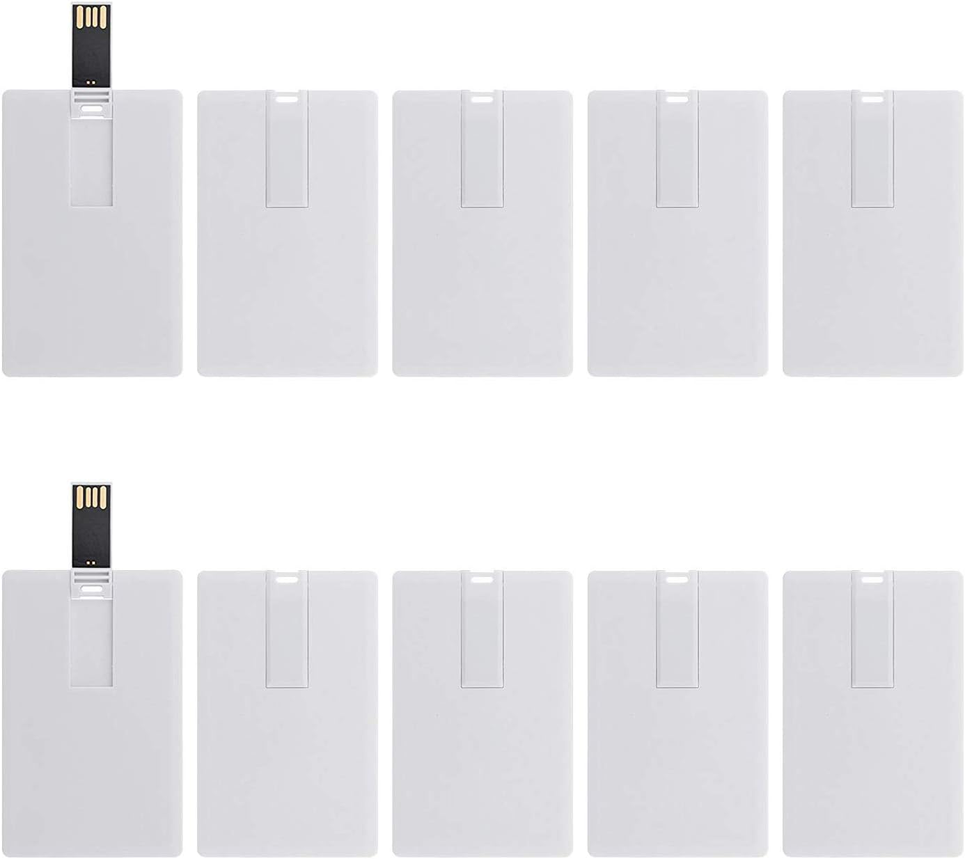Credit Card USB Flash Drive 16GB 10 Pack Business Card Bank Card Shape Flash Drive Memory Stick Key Credit USB Drive