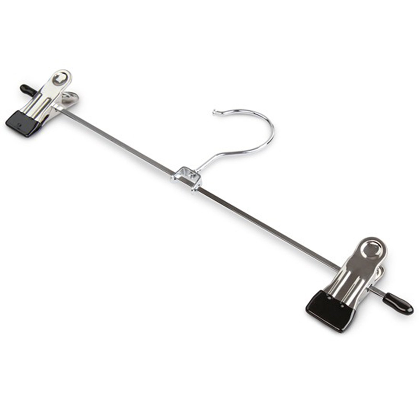 Kleiderbügel aus hochwertigem Metall, Kleiderbügel mit gehärteten Clips aus Kunststoff, platzsparend und langlebig, geeignet für Schränke und Wäschetrockner (40 Stück)