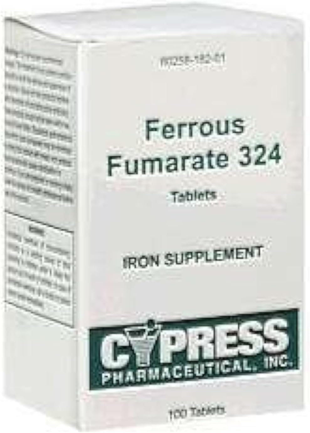 Cypress Pharmaceutical Ferrous Fumarate 324 Tablets, Boxed, 100ct