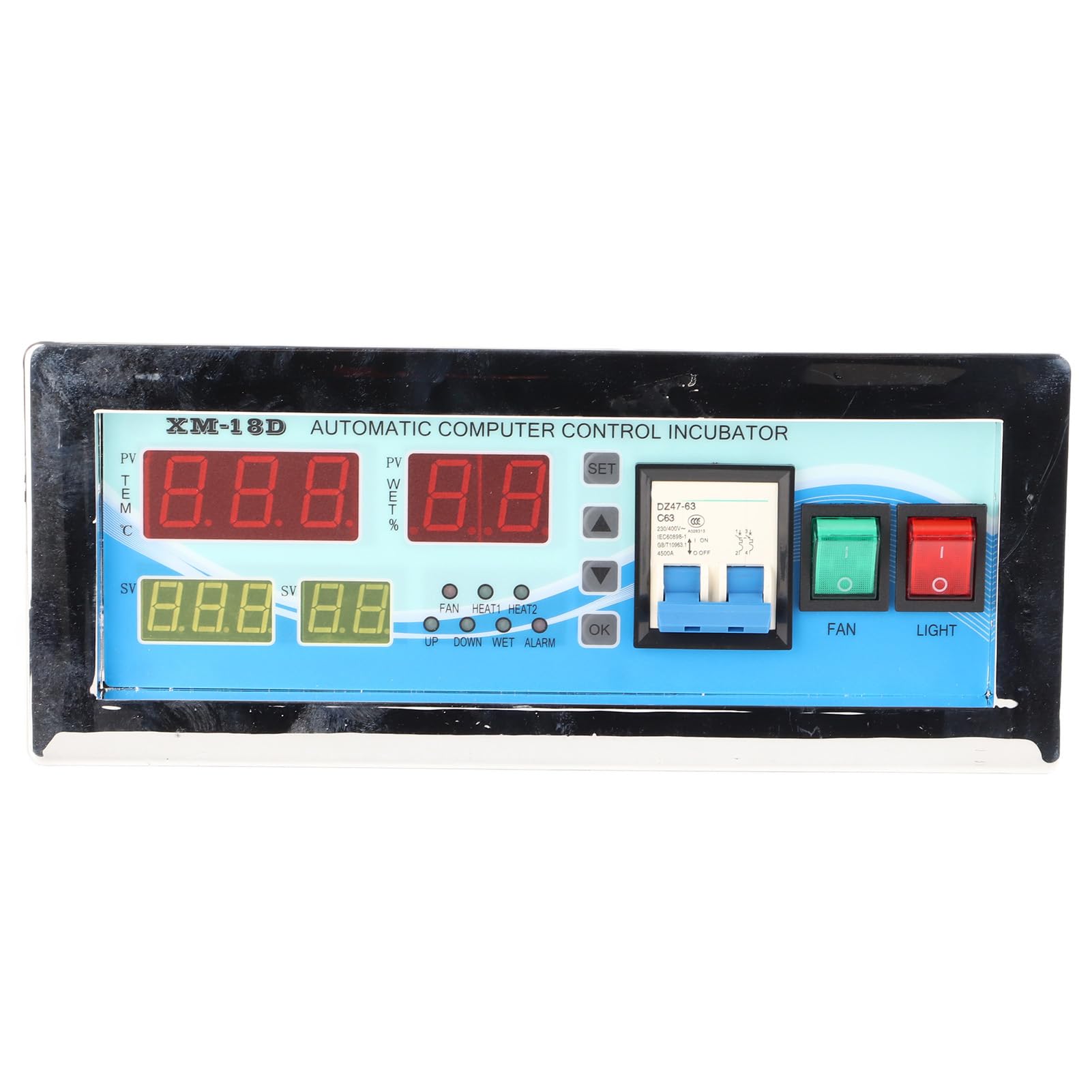 Controller Incubador Xm-18D Durevole Intelligente LCD Digital Temuro Controllo dell'umidità per Gli Uccelli Riproduttivi in Plastica 1 X 1 X Sensore Manualmente