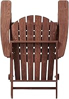 Vista 7 de Donext Silla Adirondack plegable, silla de patio de madera de capacidad de 330 libras con acabado a base de agua, sillas de salón de exteriores