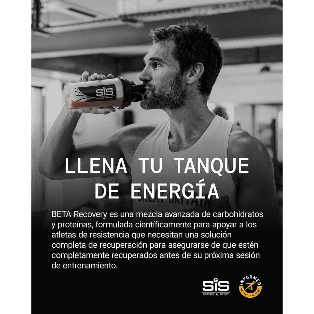 Science in Sport BETA Recovery en polvo 1,5kg Vainilla - Bebida deportiva de recuperación en polvo con carbohidratos y proteínas en una proporción 2:1, Bebida en polvo para entrenamiento