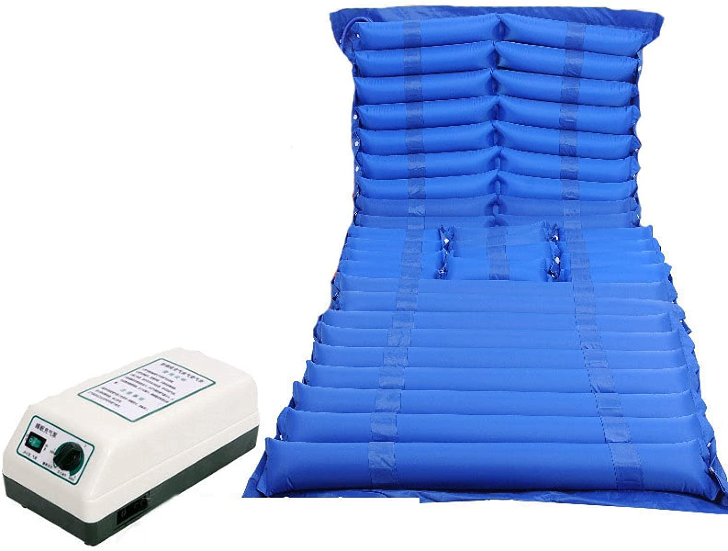 FOOJO Colchón de presión alterna Colchón de Aire antiescaras Cojín de Aire con microagujeros para Ancianos/discapacitados Prevención antiacné Almohadilla para Dormir de canción Completa