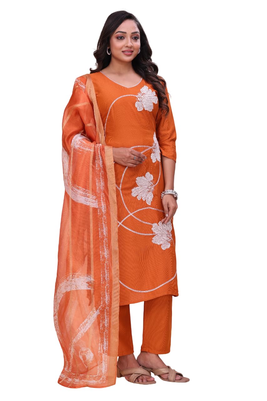 Viscose Rayon Women Kurti With Dupatta & Bottomwear (KALAKRUTI)-image-17