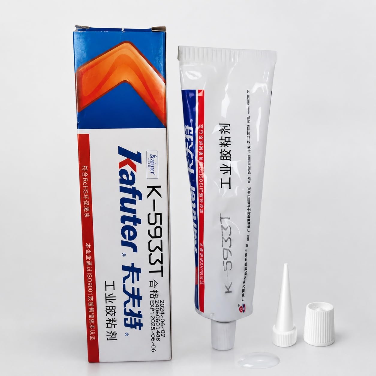 VIDOO Kafuter K-5933T Płynny Cement do Złączy, Niekorozyjny Mastyks Utwardzany Wilgocią do Ram Wyświetlaczy Optoelektronicznych - 300ml