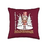 DATA CENTER MANAGER Gifts Data Center Manager Christmas Classic Female Nutcracker Throw Pillow, 16x16, Multicolor