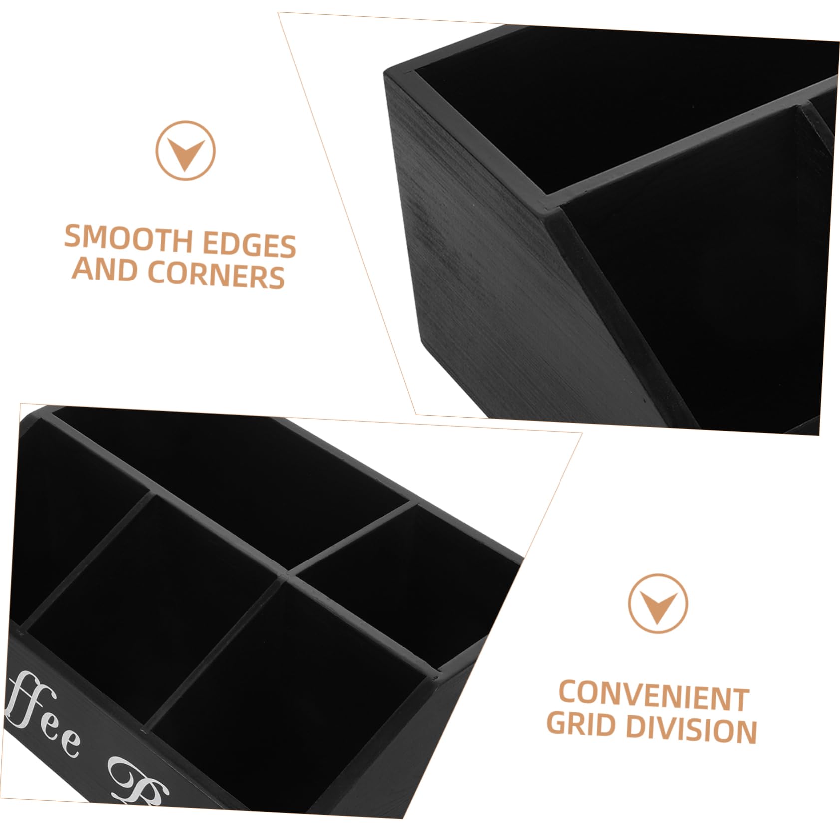 MAGICLULU Kaffeestation Organizer Aus Holz Kaffeebar Aufbewahrungsbox Multifunktionale Organizer Für Arbeitsplatte Kaffee Und Tee Zubehör Stellplatz-system Für Kaffeewerkzeuge