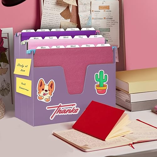 Miniatura 7 de Acrimet Organizador horizontal de archivos y carpetas colgantes de 3 niveles, almacenamiento de escritorio para tamaño carta de papel / A4 - Diseño
