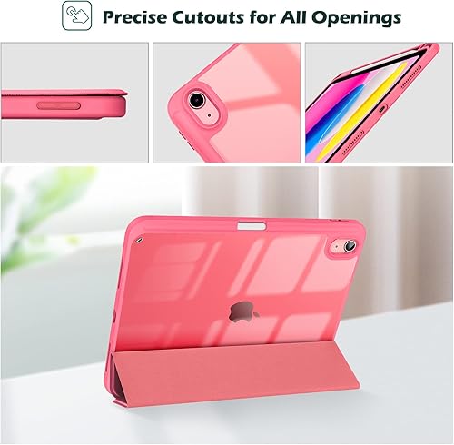 Miniatura 6 de ProCase Paquete de 2 protectores de pantalla con carcasa trasera transparente funda protectora triple para iPad 2022 de 10 generación