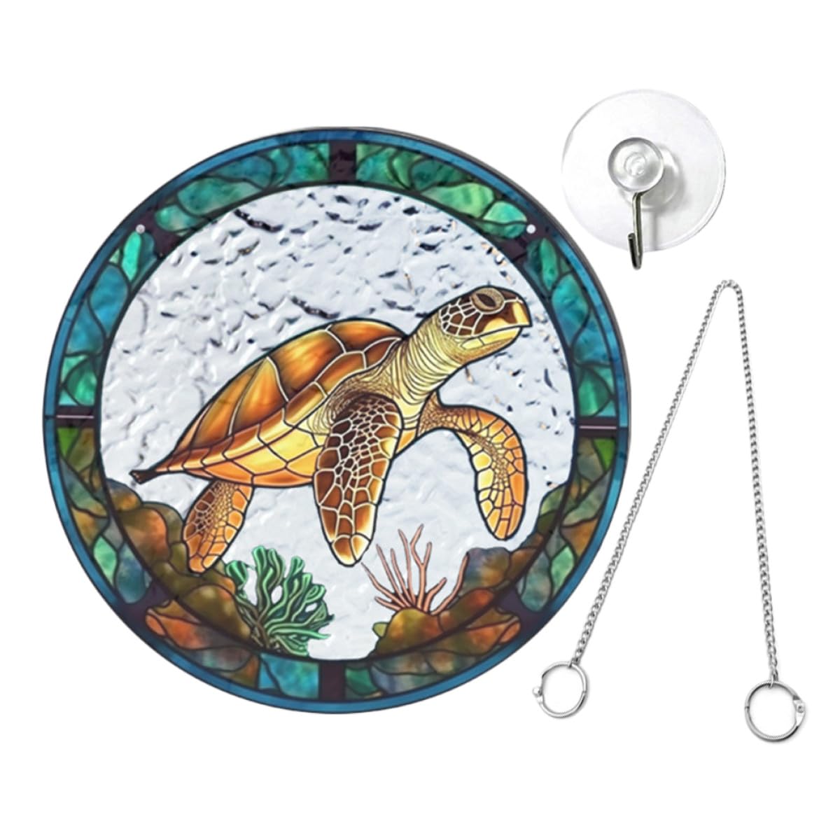 Attrape-Soleil Tortue cadeau décoratif unique ornement suspendu pour intérieur et balcon