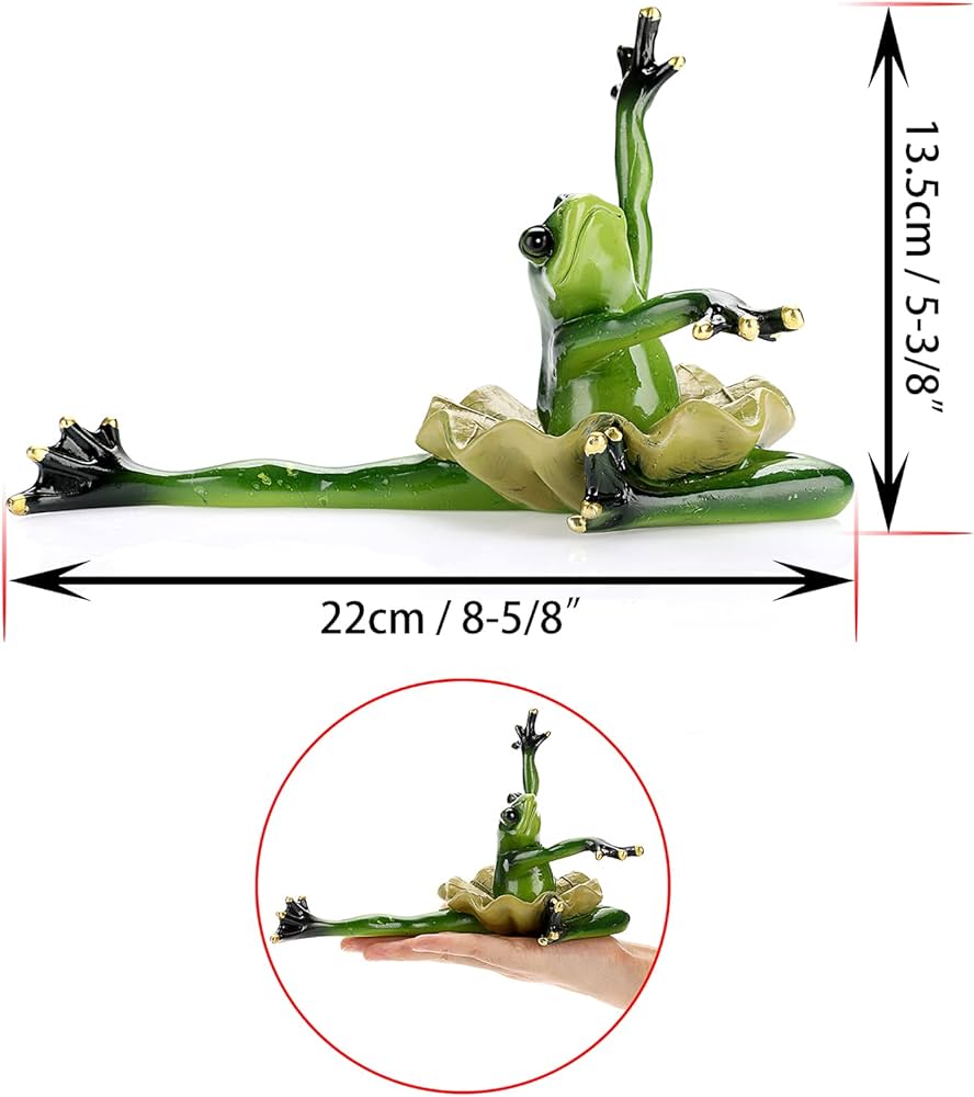 Amazon.co.jp: JUXYES 面白いカエル 踊るフィギュアと像 ダンスポーズ