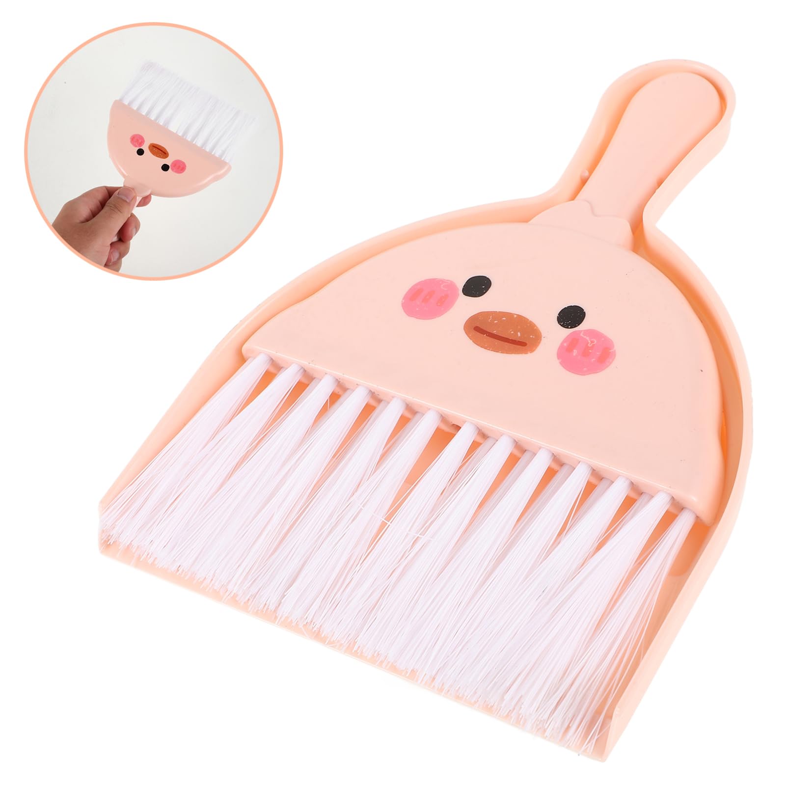 VILLFUL 1 Set Mini Hand Broom Mini Dust Pan Small Brush and Dustpan Table Crumb Sweeper Desktop Broom Kit Small Dust Pan Mini Handheld Broom Mini Broom Keyboard Brush Hand Whisk Broom