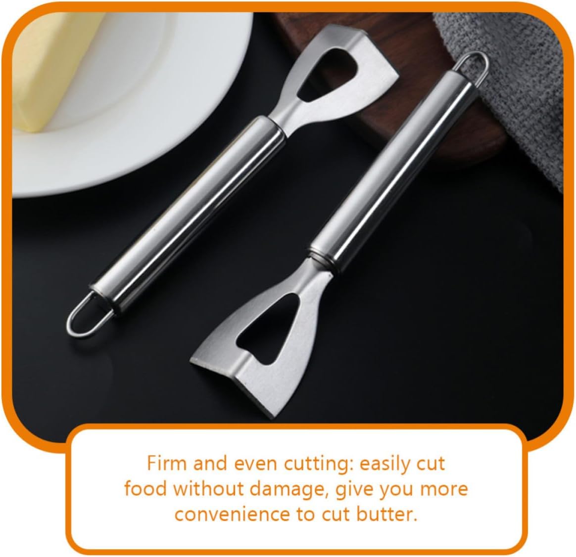 3pcs Butter Angle Cutter Stainless Steel Cheese Slicer Tool