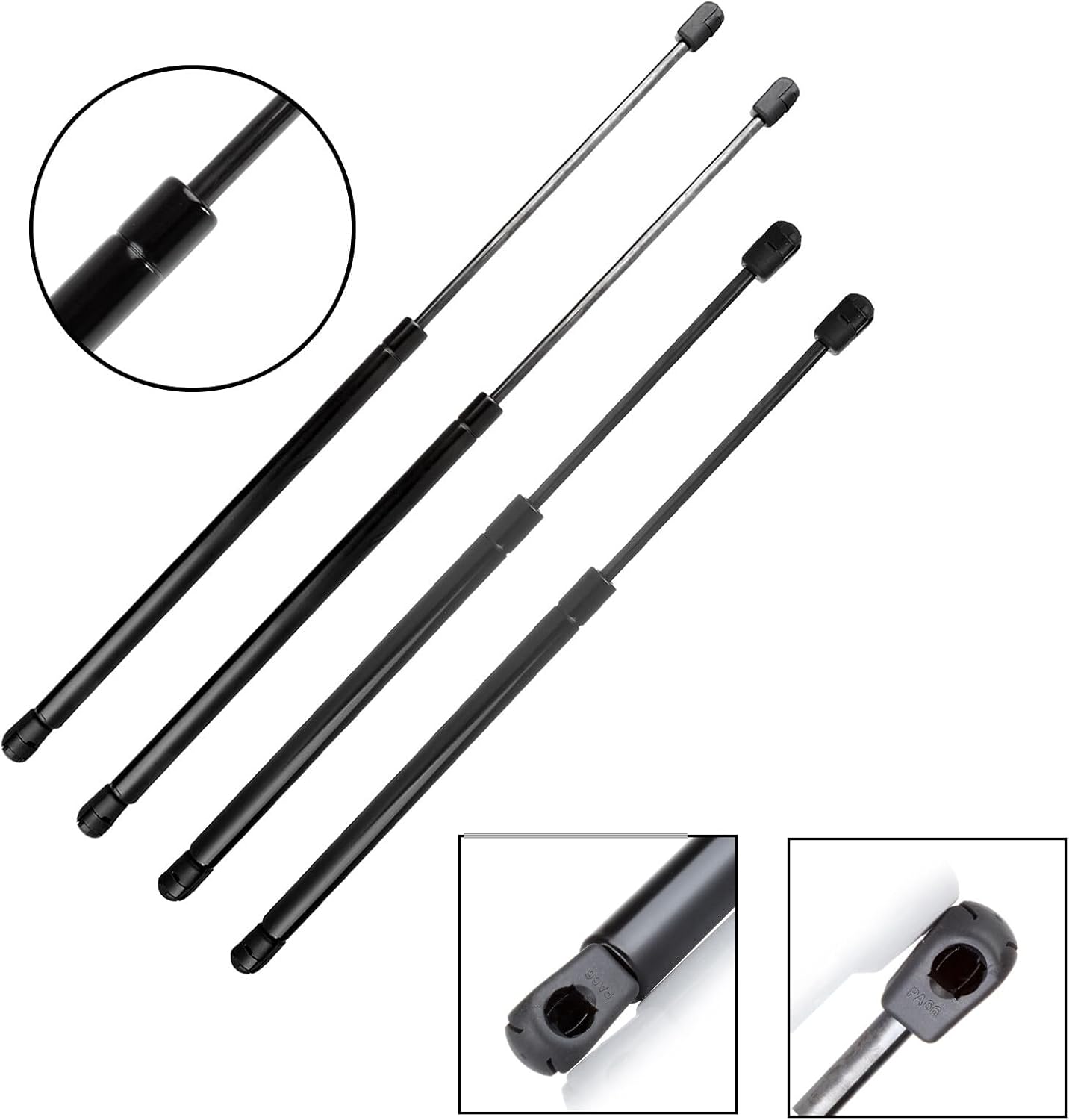 SCITOO 4175 Lift Supports Fit for Hyundai Santa Fe 2001-2006 Front Rear Left & Right Liftgate+Hood Shock Struts 4pcs