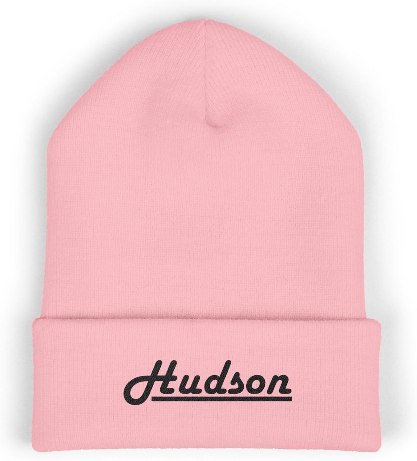 Hudson Classic Cuffed Beanie - Premium Beanie Hat with Embroidery Message