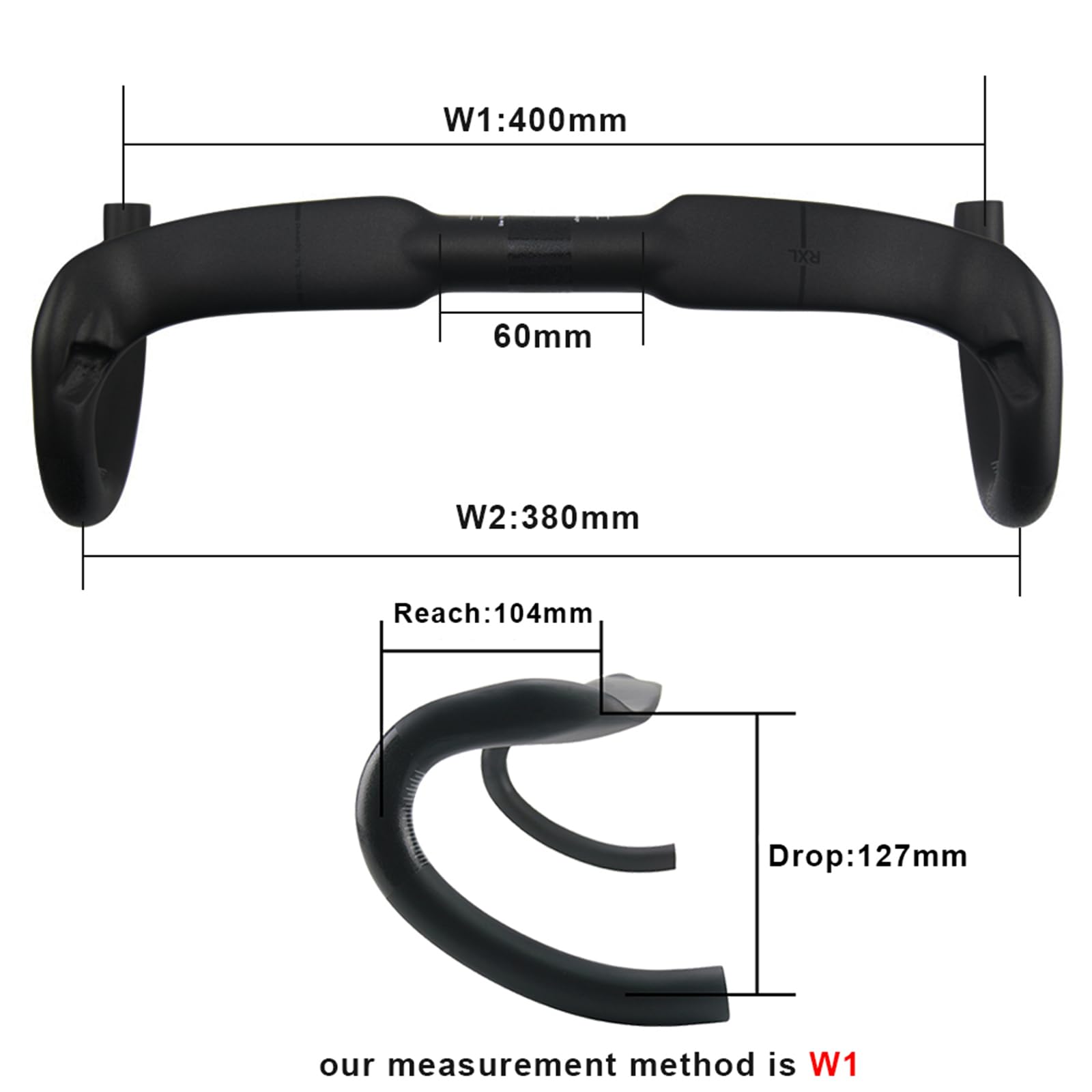 ボントレガー カーボン ハンドル RXL 400mm 40cm Amazon.co.jp