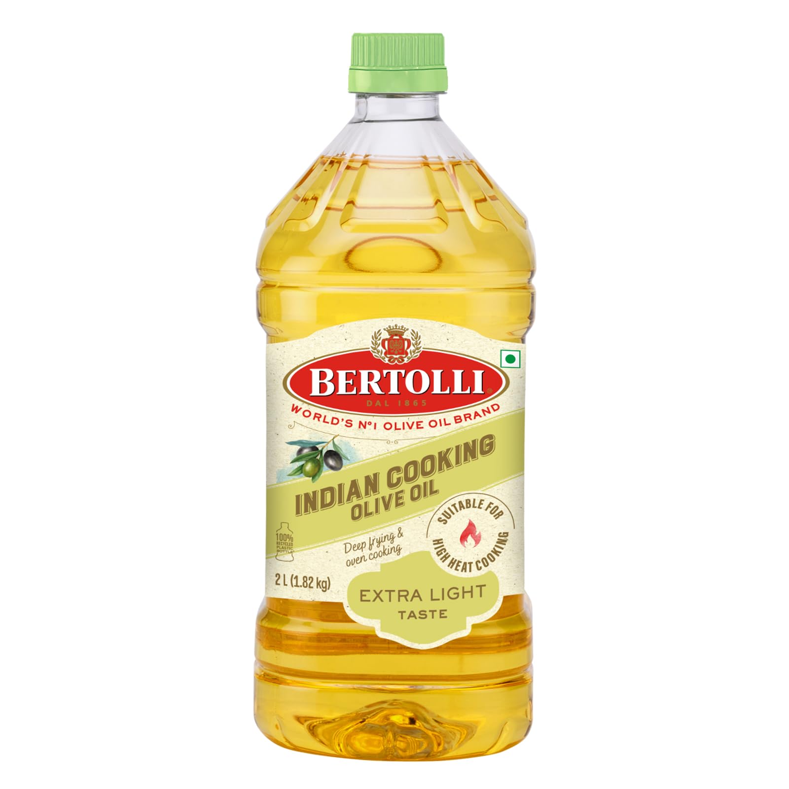 Extra Light Tasting Olive Oil- Deep Frying- Neutral Taste-Deep Fry, Shallow Fry -Italian Brand World no 1- From the makers of Figaro - 2L Bottle