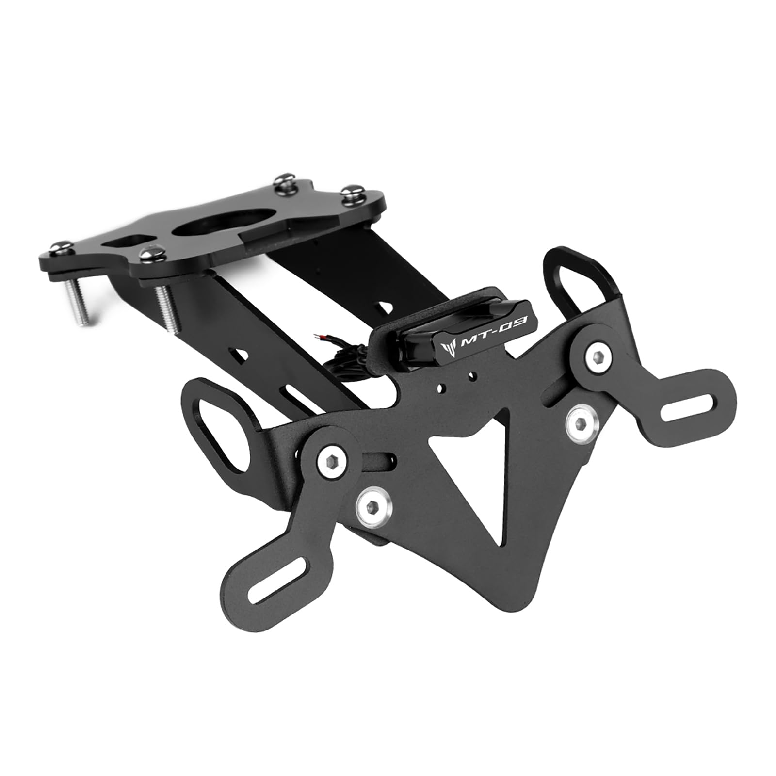 Moto Portamatriculas Soporte de Matrículas Fender Eliminator Negro para MT09 MT-09 2021-2023