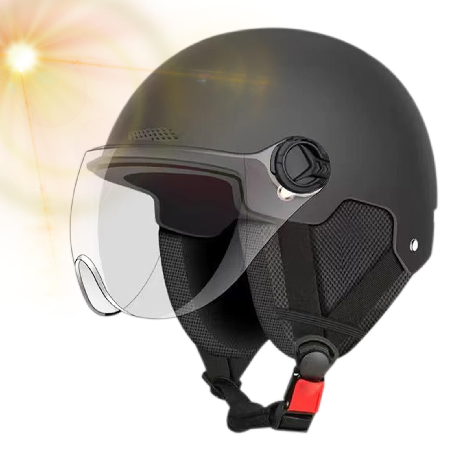 Casque de scooter électrique, casque de vélo pour homme, respirant, anti-UV, protection auditive, chapeau de sécurité pour homme et femme, équitation, skateboard, vélo pour enfants