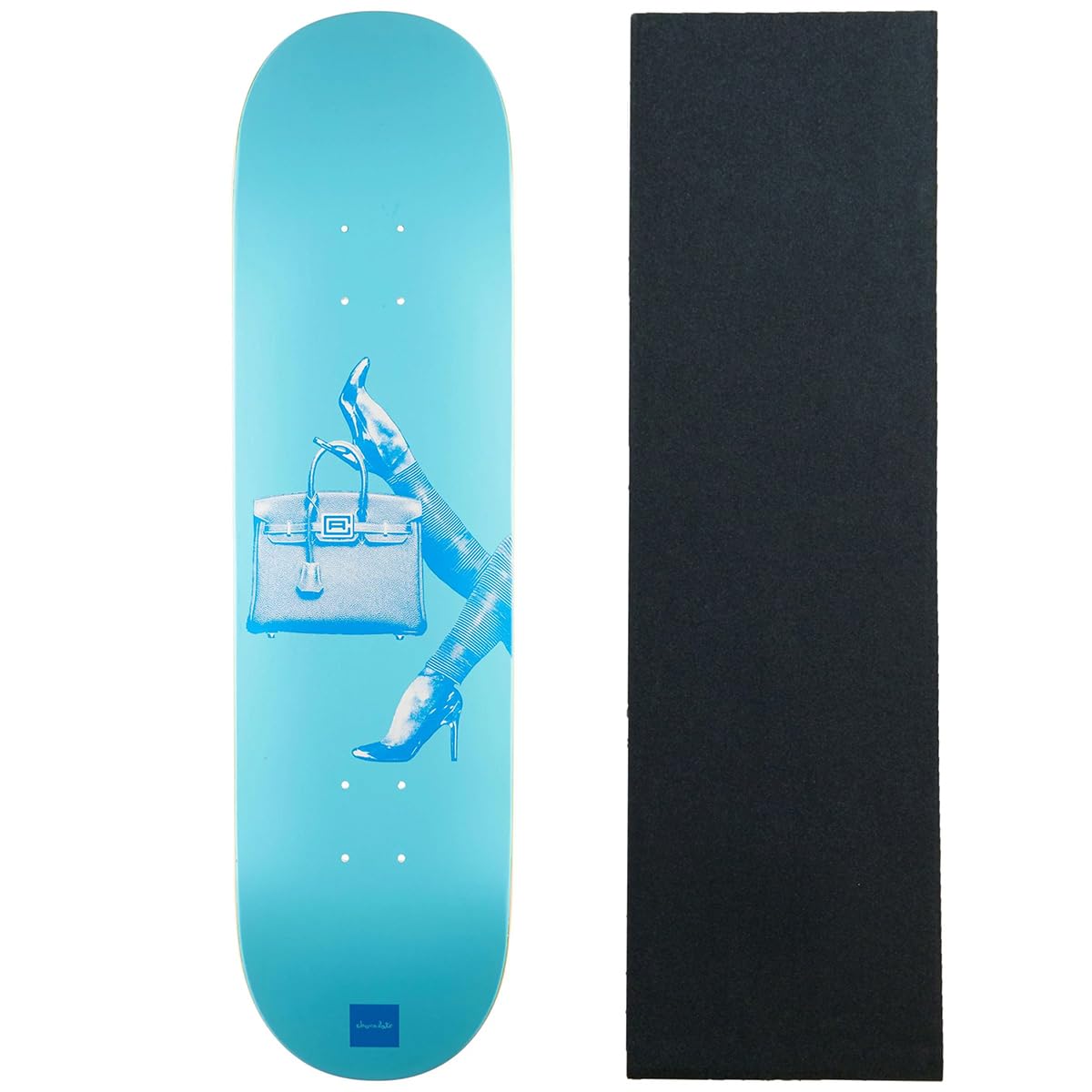 Amazon.com : Chocolate Skateboard Deck Aikens Purse Blue 8.25