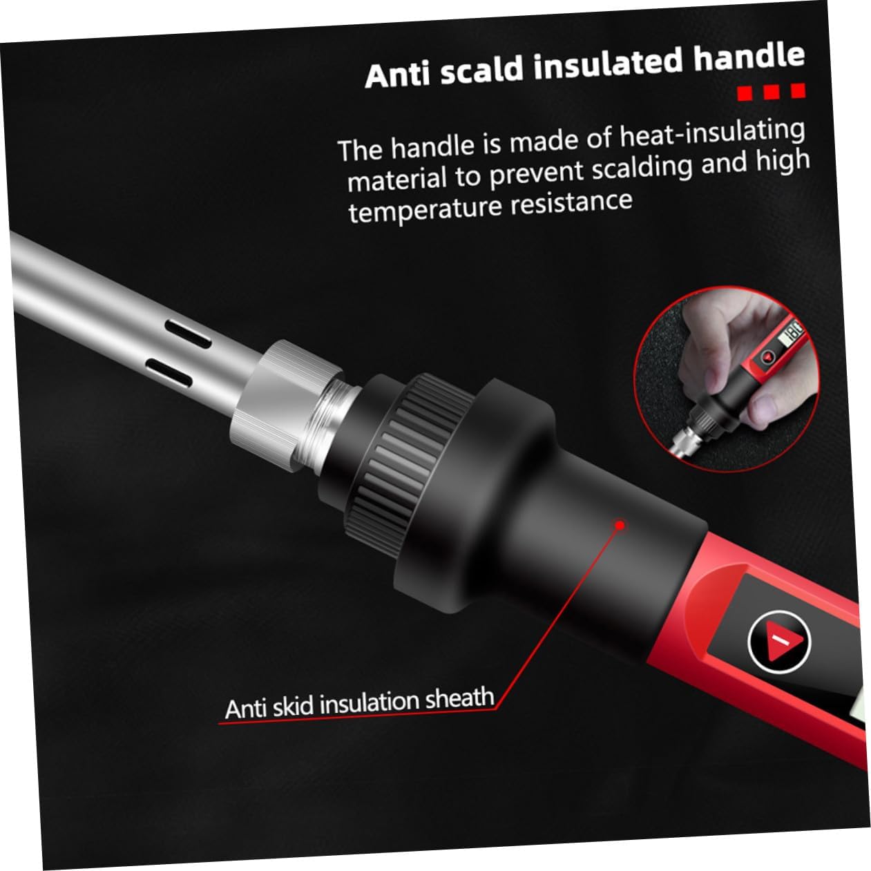 KICHOUSE 1Set Digital Multimeter Soldering Kit with Adjustable Temperature Soldering Iron Interchangeable Tips and Electronic Repair Tools for DIY and Crafts Cable Acv US