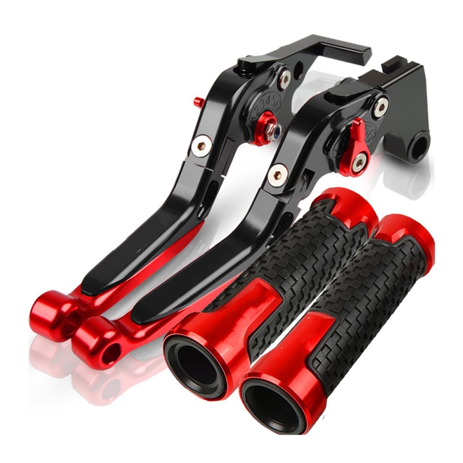Moto Leviers d'embrayage De Frein pour Kawasaki Z750R 2011 2012 Moto Leviers d'embrayage De Frein Réglables Poignées De Guidon Leviers De Frein d'embrayage À Main (Couleur : 1 UK)