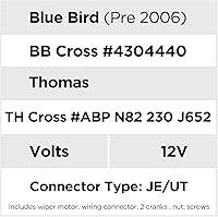 Vista 3 de Wexco AX9111 - Motor de limpiaparabrisas Autotex All Make-Blue Bird-Thomas