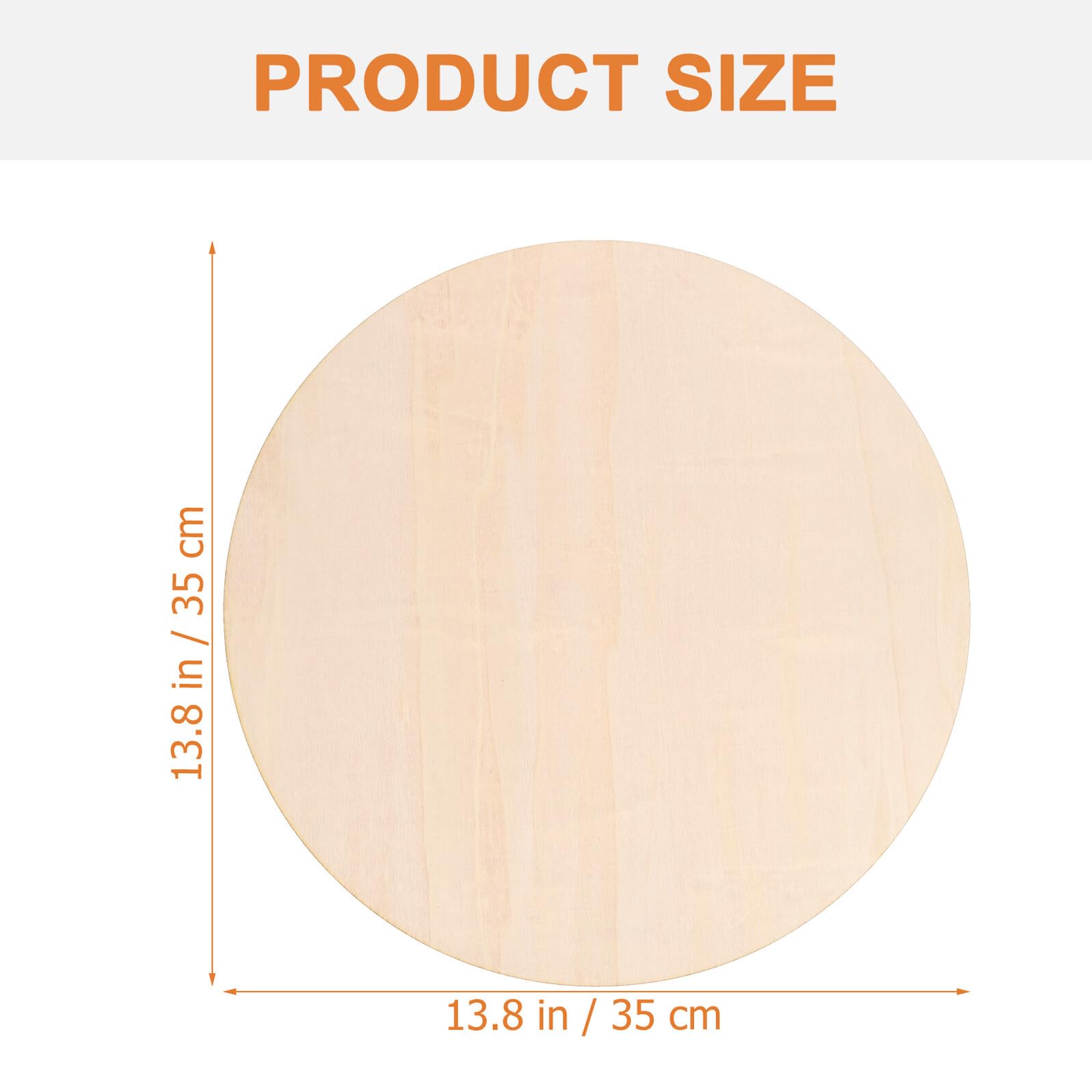 Mipcase 5pezzi Fette Di Legno Ronde Non Finite Ornamenti in Legno Grezzo Fai Da Te Per Pittura e Progetti Artigianali