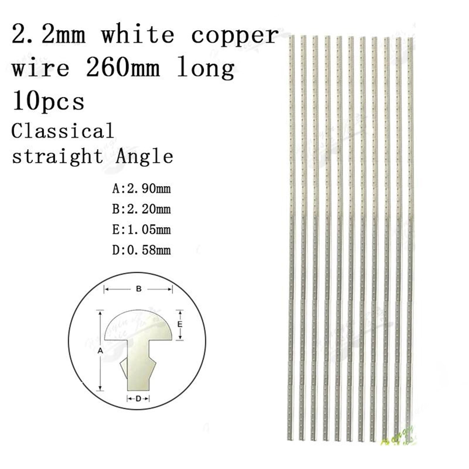 Confezione Da 10 Corde Per Chitarra In Rame 2 Mm Per Chitarre Acustiche Kit Attrezzi Liutaio