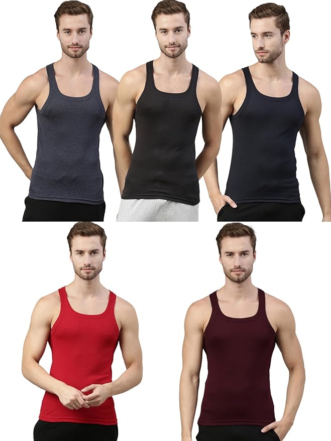 Dixcy Scott Originals Men's Solid Skinny Fit Vest