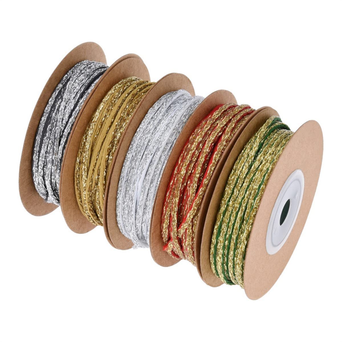 nastro per bouquet di fiori, 10 Metri Nastro Natalizio Nastro Glitter Nastro Metallico Glitter Nastro for Confezioni Regalo Nastro Decorativo Fiocco for Confezioni Regalo Artigianato Artistico e Acces