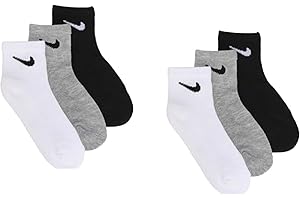 Youth Black Nike Everyday Cushioned Training Ankle Socks