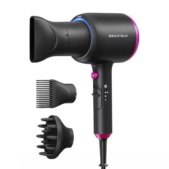 Wavytalk Hair Dryer with Diffuser Blown Away Ionic Hair Dryer