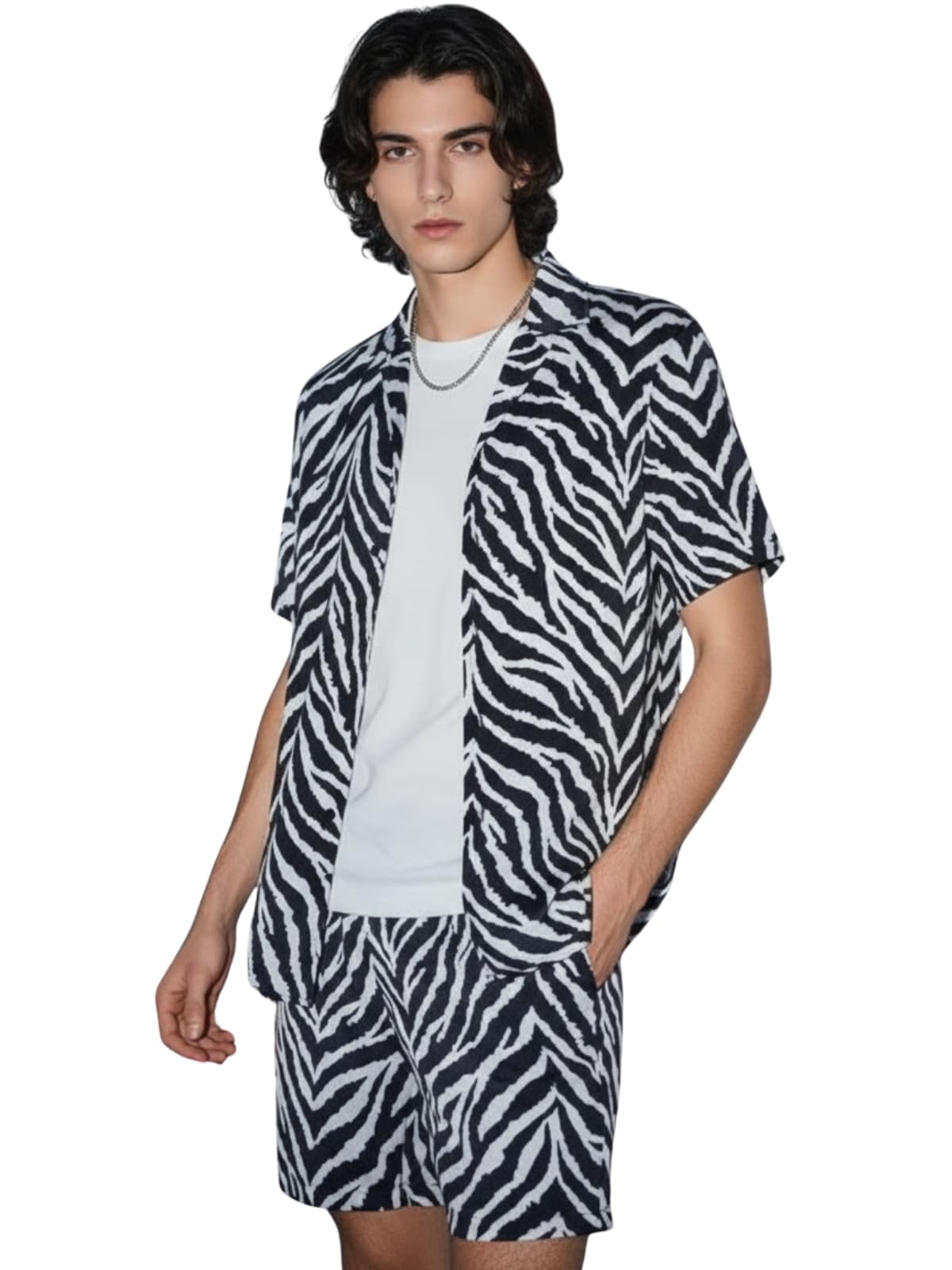 Rayon Co-Ord Set for Men | Men's Cord Set | Night Suit for Men | T-Shirt and Shorts Set for Men | Night Dress for Men | Pyjama Set for Men-image-30