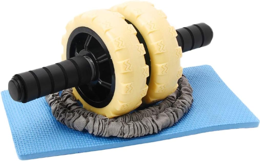 3-Piece Set Ab Wheel Fitness Equipment Wheels Innovative Ergonomic Abdominal Roller Carving System Home Gym Boxing Exercise Workout Equipment