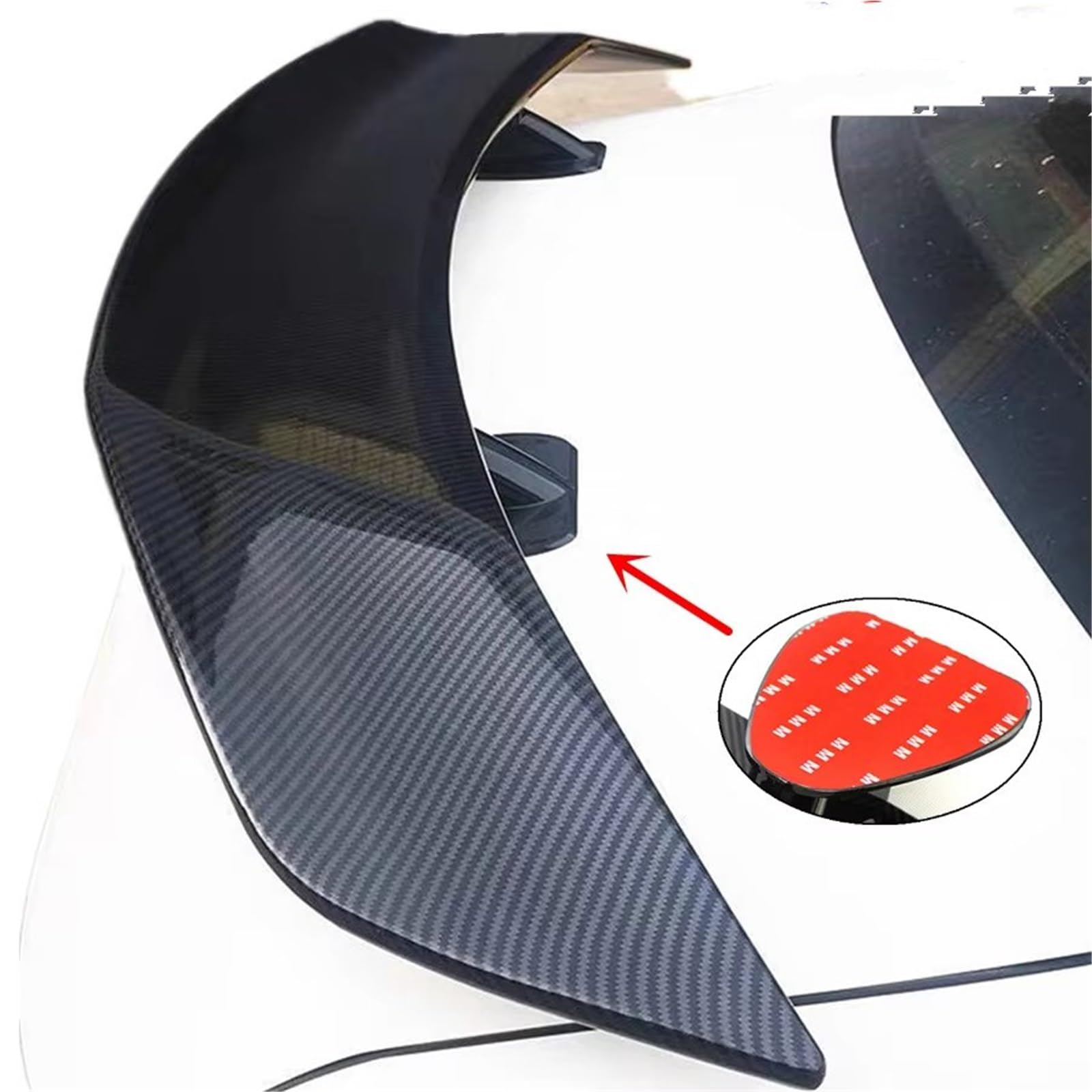 Spoiler Posteriore Dell'auto Spoiler Universale Per Bagagliaio Senza Coda Per Auto Da 53 Pollici Per Accessori Per Spoiler Per Auto In Fibra Di Carbonio Ad Ala