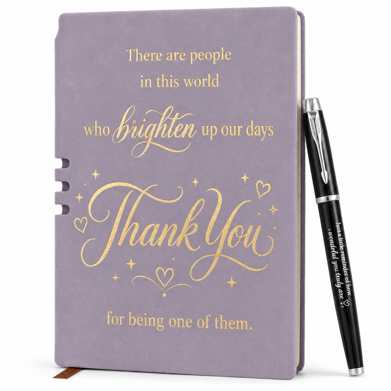 Leaving Gifts for Colleagues Women - Personalised Notebook Pen Set Purple