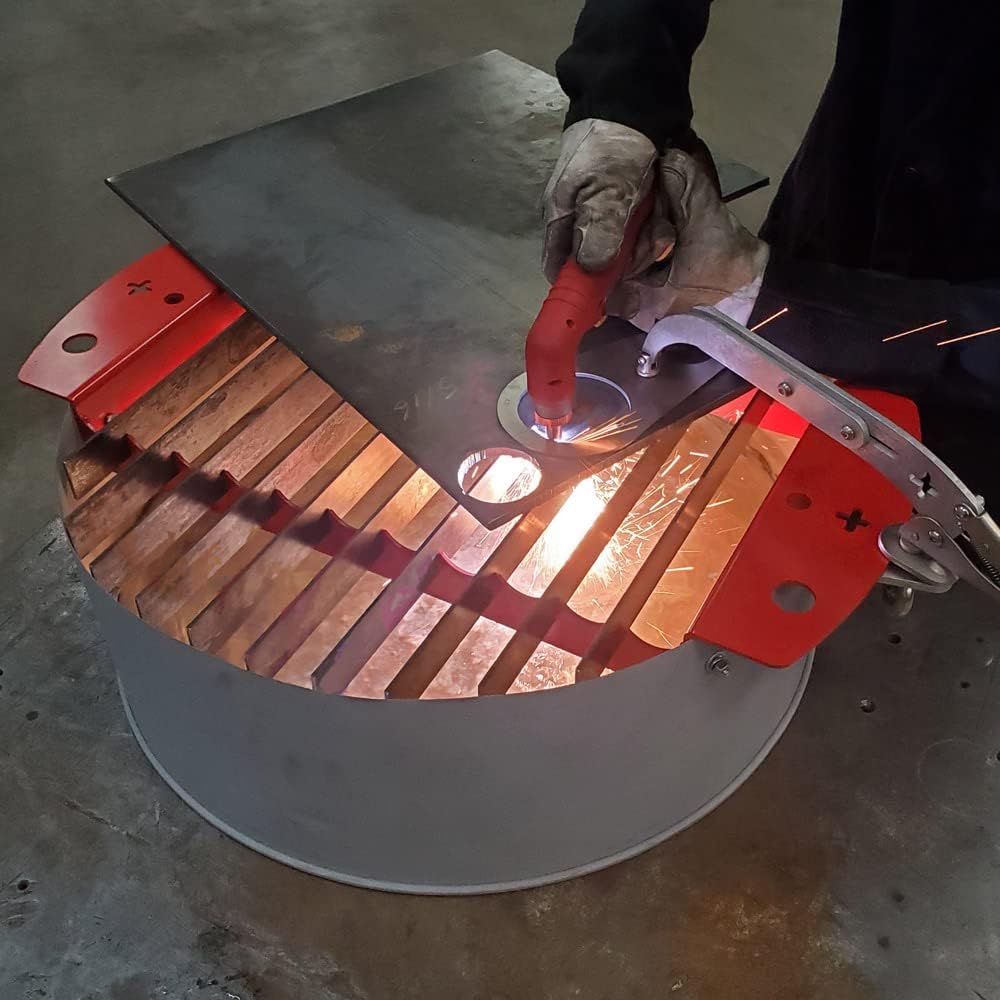 Round - Plasma Cutter Water Table for 55 gal. drum/ 17 gal. tub - Edge Clamp