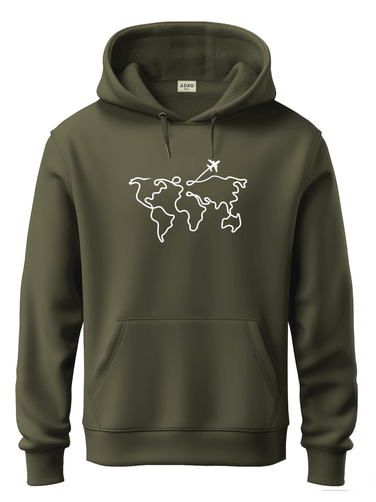 adro Printed Hoodie for Men | Regular Fit 320 GSM Mens Cotton Hoody | Mens Hoodies/Sweatshirt | Soft Brushed Fleece Fabric-picture-32