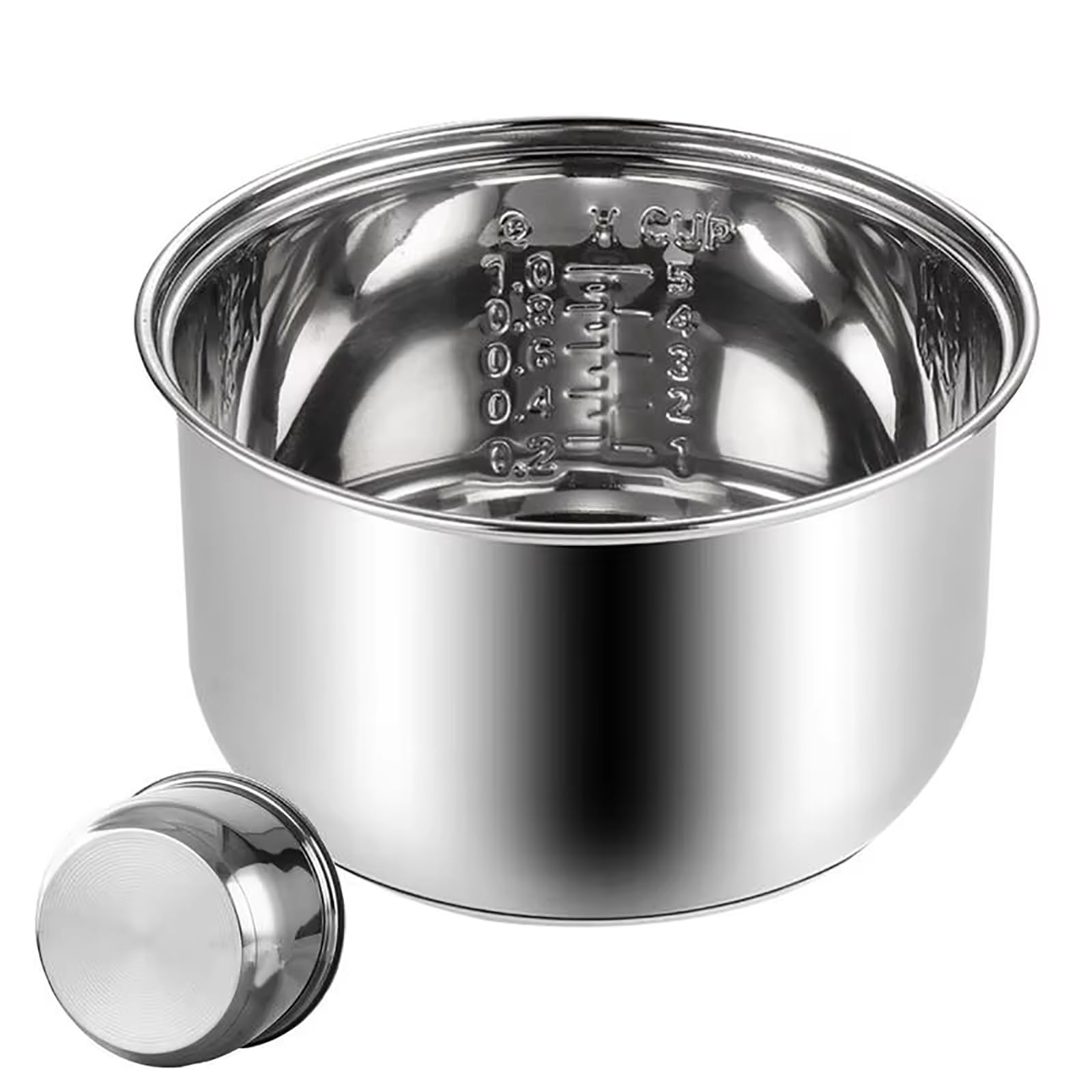 Stainless Steel Rice Cooker Inner Pot, Non-Stick Replacement Pot, Durable  Universal Fit for Multi-Cookers, Even Heating for Perfect Rice (5L)