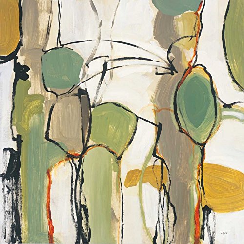 Affiche sur toile Connecté II Robert Charon tableau paysage abstrait encadré 86x86 cm