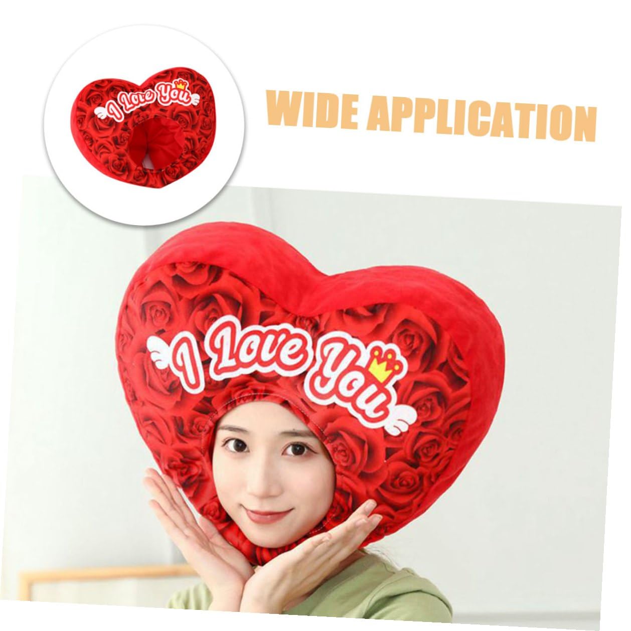 Healifty Sombrero de Peluche con Diseño de Corazón Rosa para San Valentín Accesorio de Disfraz Adorable y Cómodo para Parejas como Complemento Fotográfico Fiestas Festivales rol Románticos