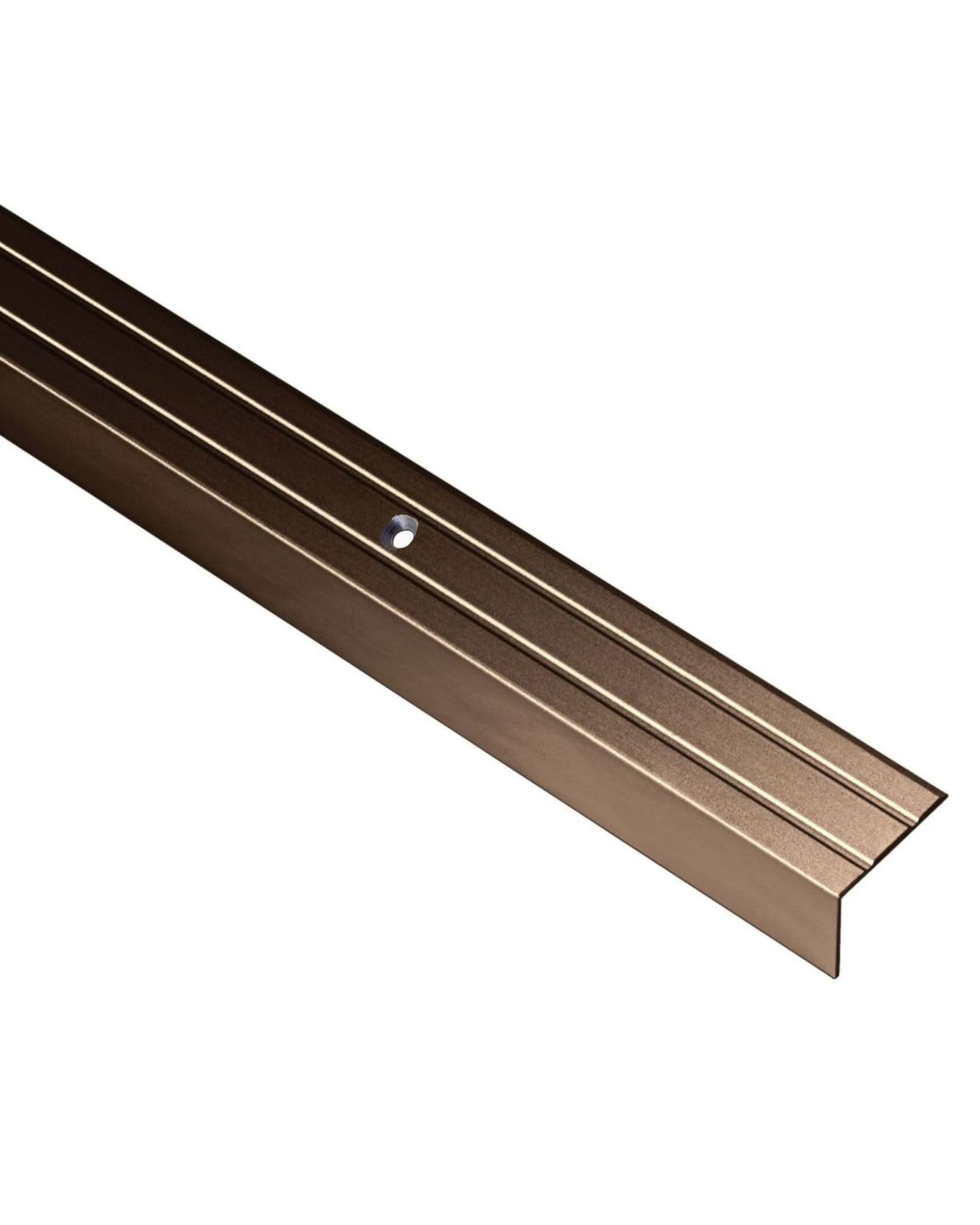Gedotec Stair Profile Aluminium Step Edge Profile Aluminium Angle Profile Brass 2000 mm Floor Profile