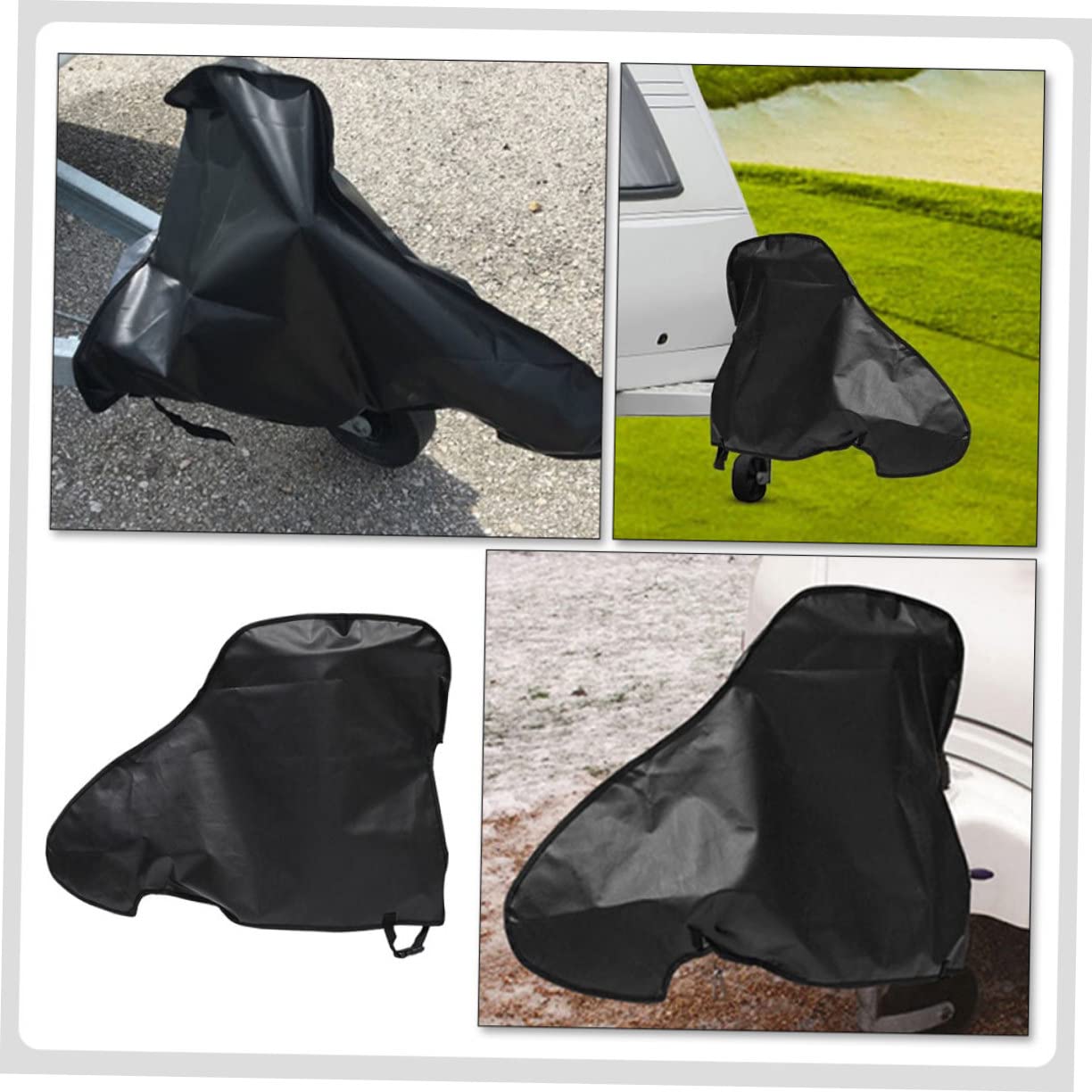 ULTECHNOVO 3piezas Cubierta Protectora De Enganche para Remolque Funda De Protección para Acampada y Viajes Caravanas Material Resistente y Duradero