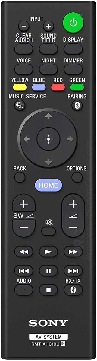 OEM Sony Remote Control Originally Shipped With: HTCT800, HT-CT800, HTST5000, HT-ST5000