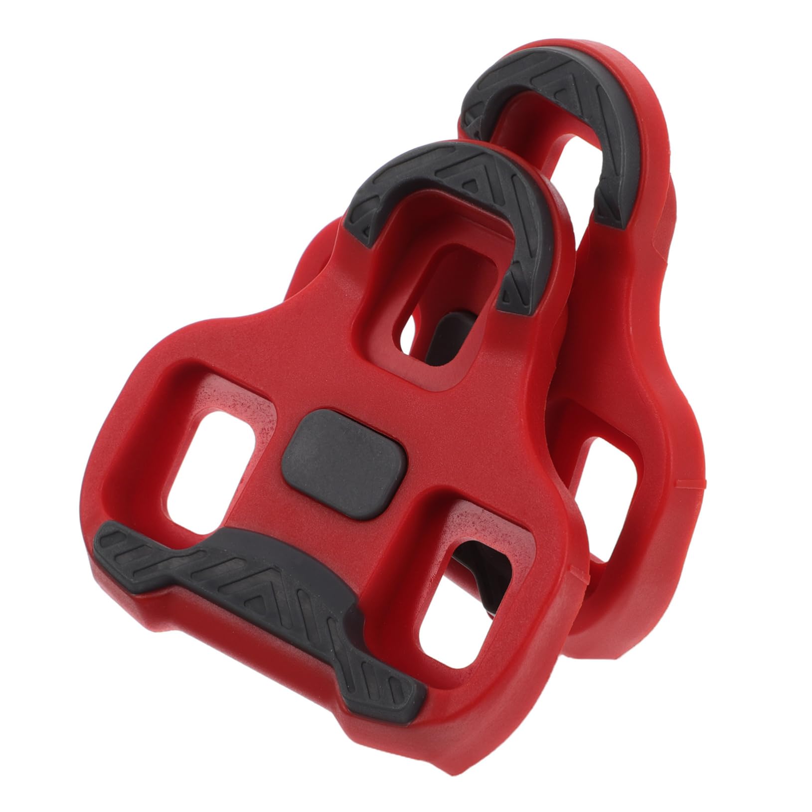 GOOHOCHY Cycling Accessories 1 Pair Road Bicycle Cleats Self Locking Pedal Clips Versatile for Road Mountain Non-Slip Plate
