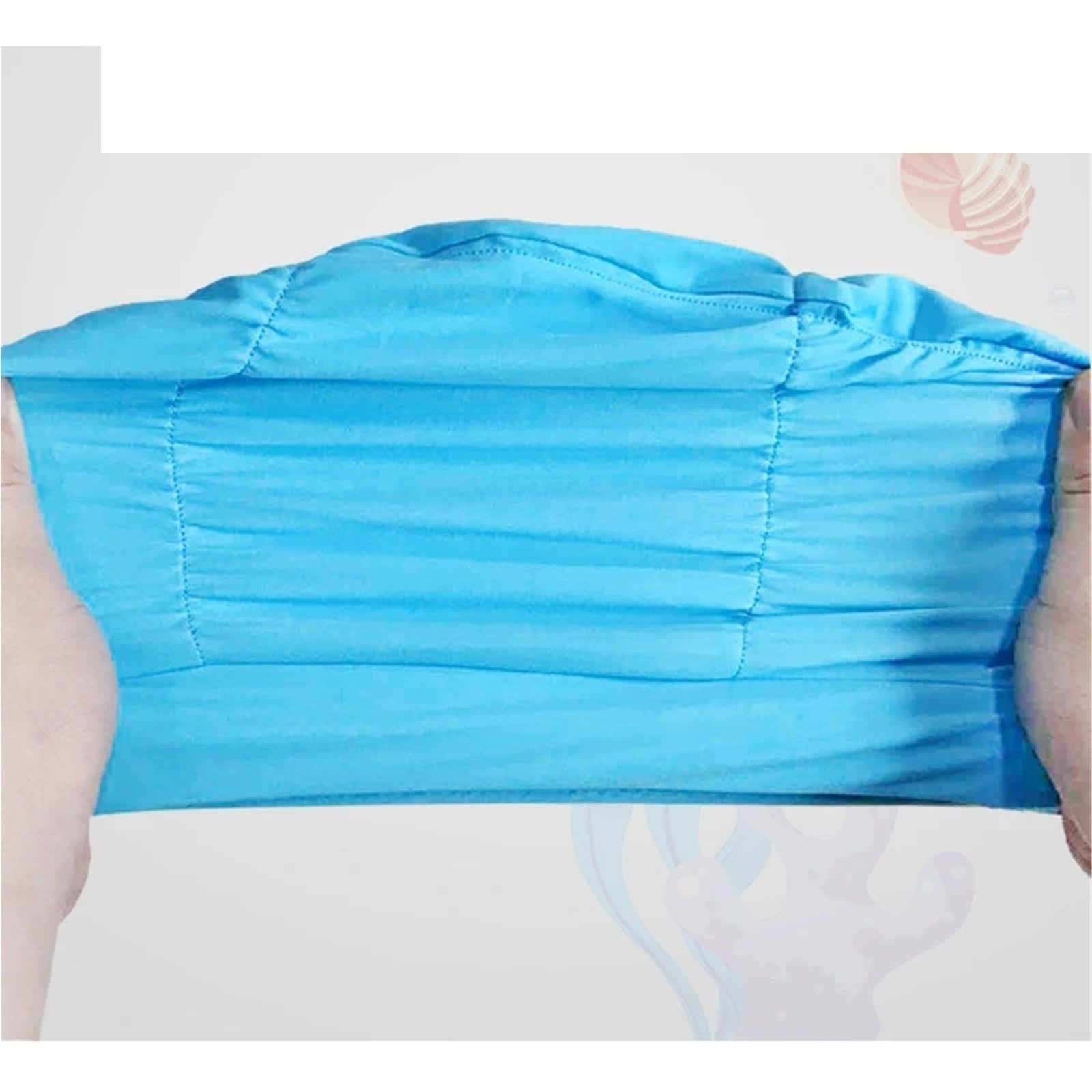 Gorro Natacion 2 uds Color sólido Pelo Largo Mujeres Hombres natación Piscina Deportes acuáticos Tejido de Nailon Plisado elástico Gorros de baño Sombrero Turbante
